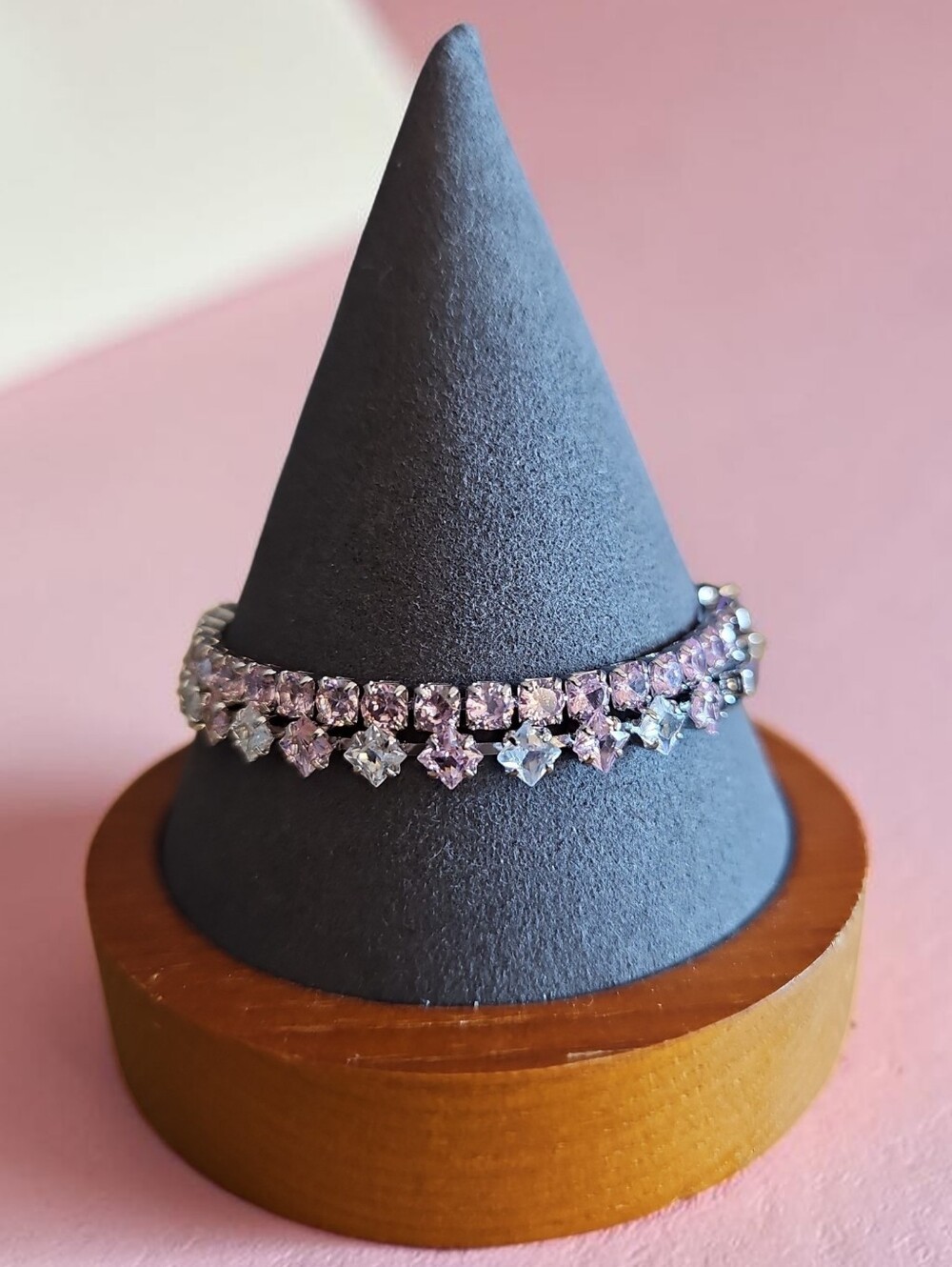 Sassified Boutique Nwt Pink Crystal Tennis Bracelet - Women Jewelry